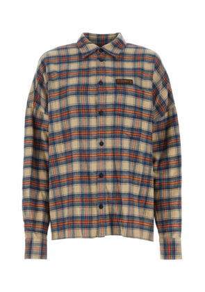 Dsquared2 Embroidered Flannel Oversize Shirt