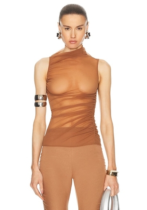 RICK OWENS LILIES Svita Top in Nude - Nude. Size 38 (also in 40, 42, 44).