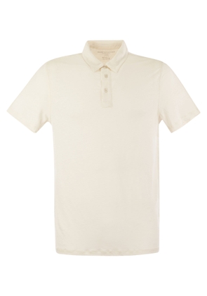 Majestic Filatures Linen Short-Sleeved Polo Shirt