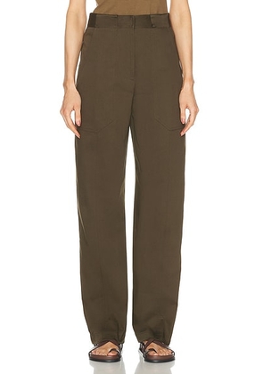 Matteau Utility Trouser in Olive - Olive. Size 1 (also in 2, 3, 4, 5).