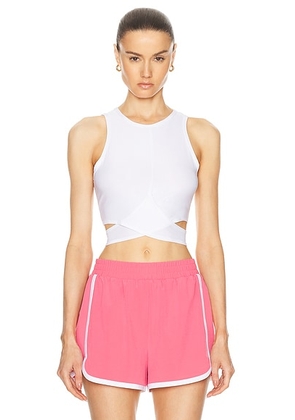 Beyond Yoga Featherweight Embrace Cropped Tank in Cloud White - White. Size L (also in M, S, XS).