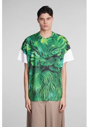 Comme Des Garçons Homme Plus T-Shirt In Green Polyester
