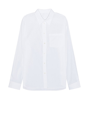 Helmut Lang Classic Shirt in White. Size M, XL/1X.