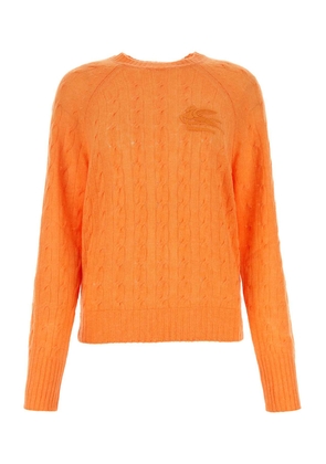 Etro Orange Cashmere Sweater