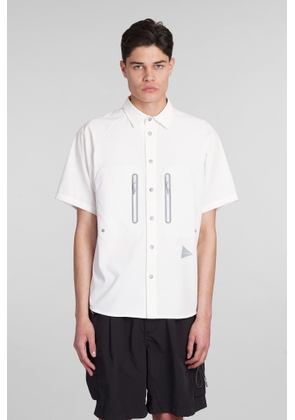 And Wander Shirt In White Polyester