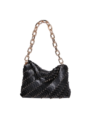 Paco Rabanne Black Leather Sac A Main Bag