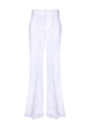 Alice + Olivia White Dylan Crepe Trousers