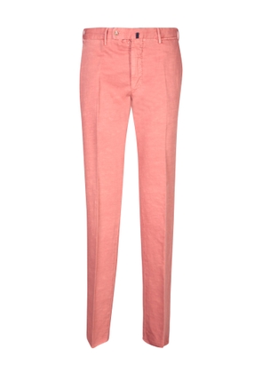 Incotex Pink Chino Linen Trousers