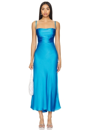 ASTR the Label Antlia Dress in Teal. Size M, S, XS.