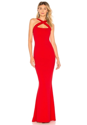 Nookie Viva 2Way Gown in Red. Size M, XS.