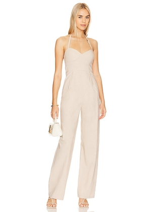 Lovers and Friends Cinzia Jumpsuit in Beige. Size XS.