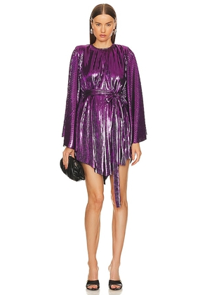Michael Costello x REVOLVE Gene Mini Dress in Purple. Size S, XL, XS, XXS.