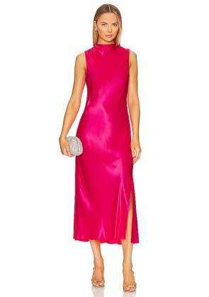 Rails Solana Midi Dress in Pink. Size L.
