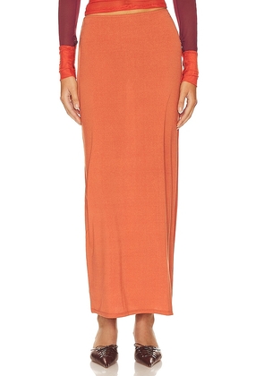 Miaou Chiara Skirt in Orange. Size M, S, XL, XS.