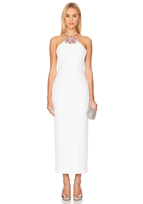 retrofete Lexie Dress in White. Size M, XL, XS, XXS.