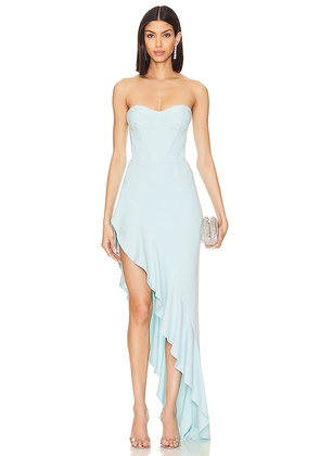 Katie May Esmeralda Gown in Baby Blue. Size M, S, XS.
