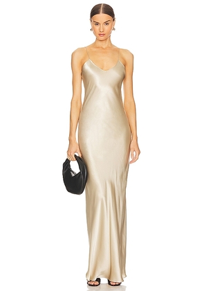 NILI LOTAN Cami Gown in Ivory. Size L, S, XS.