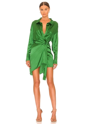 SER.O.YA Demi Dress in Dark Green. Size XXS.
