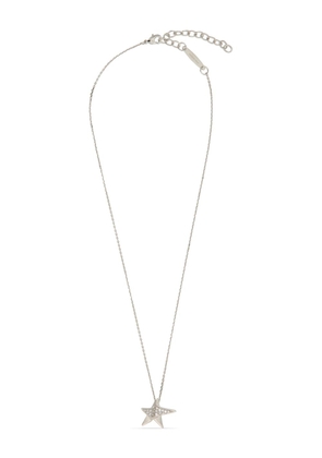 Ferragamo crystal-embellished star-pendant necklace - Silver
