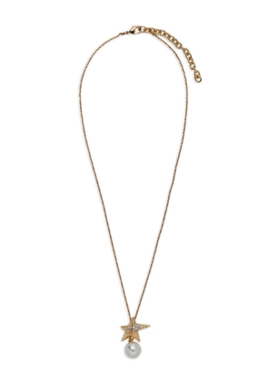 Ferragamo star-pendant crystal-embellished necklace - Gold