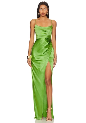 SAU LEE Perla Gown in Green. Size 10, 2, 4.