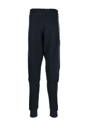 Greg Lauren stretch-cotton drawstring-waistband track pants - Blue