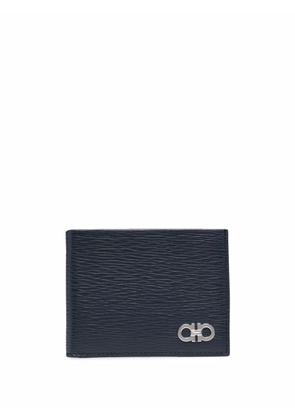 Ferragamo Gancini bi-fold leather wallet - Blue