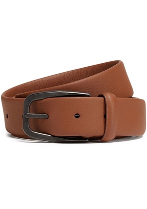 Zegna grained leather belt - Brown