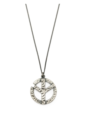 Maharishi Cud War and Peace sign necklace - Silver