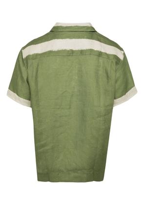 S.S.DALEY graphic-print linen shirt - Green