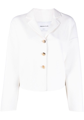 Fabiana Filippi V-neck button-up jacket - White