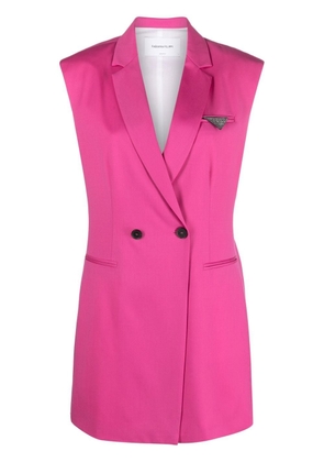 Fabiana Filippi sleeveless merino-wool blazer - Pink