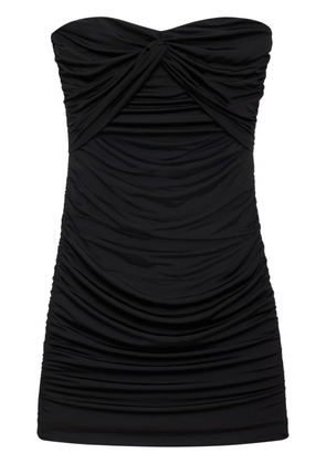 ANINE BING Ravine ruched mini dress - Black