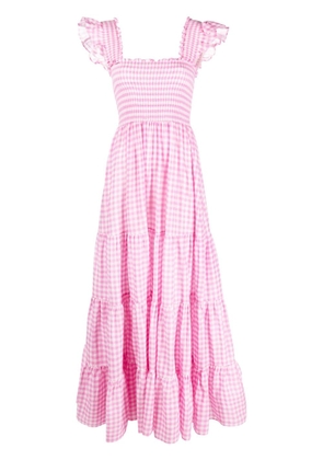 Rixo Kendall gingham-print cotton dress - Pink
