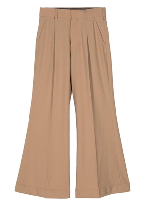 Kolor high-waist flared trousers - Brown
