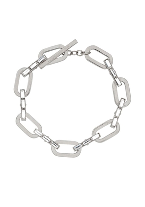 Saint Laurent crystal-embellished chain bracelet - Silver