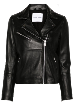 SAMSOE SAMSOE Tautou leather biker jacket - Black