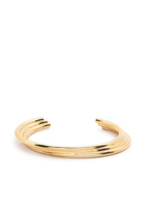 Saint Laurent layered cuff bracelet - Gold