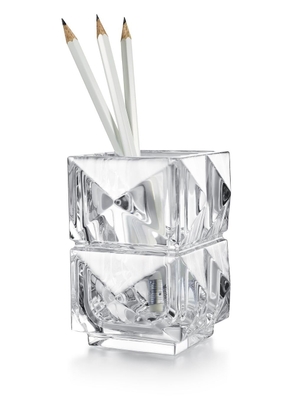 Baccarat Louxor crystal pencil holder - White