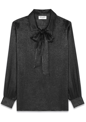 Saint Laurent Lavalier silk blouse - Black