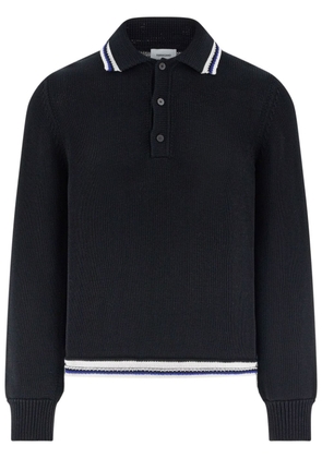 Ferragamo long-sleeve polo shirt - Black