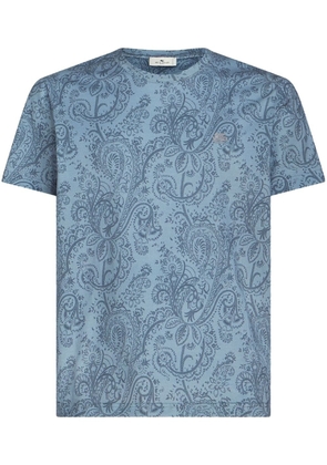 ETRO paisley-print cotton T-shirt - Blue