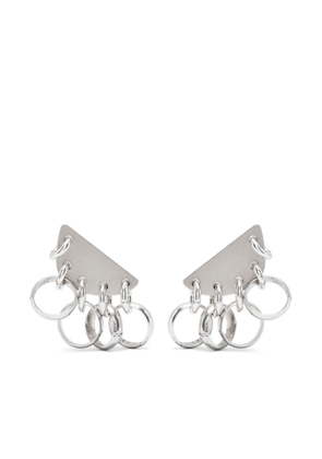 ISABEL MARANT logo-engraved earrings - Silver