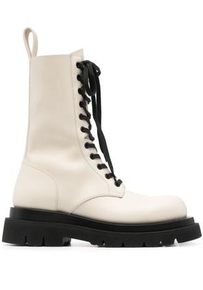 Bottega Veneta Lug leather boots - Neutrals