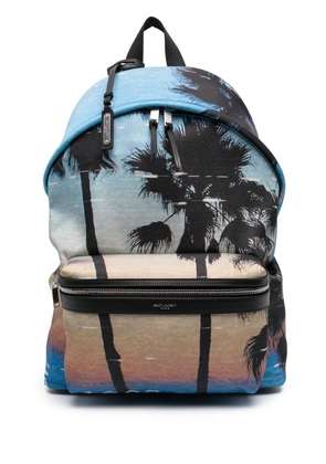Saint Laurent Palms Sunset backpack - Blue