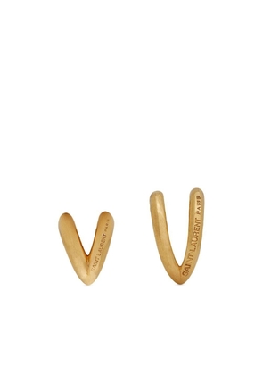 Saint Laurent V-shaped ear cuffs - Gold