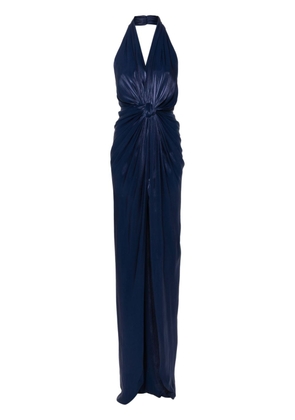 Costarellos Colette georgette gown - Blue