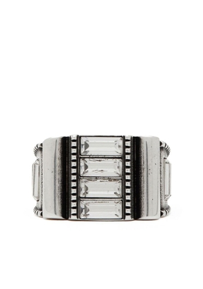 Saint Laurent crystal-embellished ring - Silver