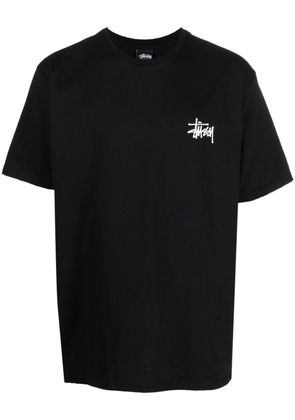 Stüssy logo-print crew-neck T-shirt - Black