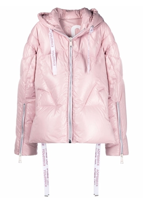 Khrisjoy hooded down-padded jacket - Pink
